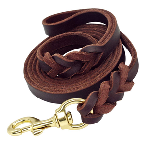 Laisse pour chien en cuir PU de haute qualité avec boucle confortable pour la poignée – Produits pour animaux de compagnie - Product Image 1