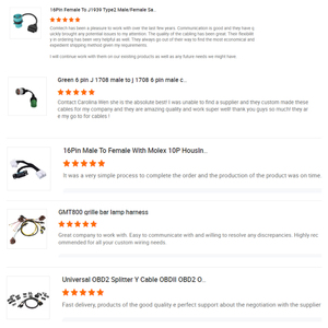 Arnés de Cableado Personalizado J1939, Cable OBD de Alta Resistencia, Kit de Arnés en T para el Dispositivo GO, Kit de Adaptador Múltiple que Incluye un Arnés en T de 9 Pines - Product Image 5