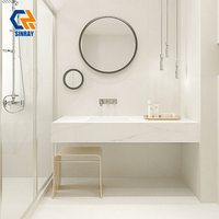 Azulejos Sinray de 600x1200mm, 9.5mm de Grosor, Porcelanato para Piso y Pared, Antideslizantes, Glaseados, Resistentes a Ácidos y Antibacterianos para Uso Interior