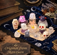 Figurines miniatures gothiques Whimsigoth en résine, 11 modèles, peintes à la main, style bonbon, kit d'artisanat, diorama, décoration d'Halloween, vente en gros