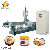 Extrudeuse industrielle à double vis en acier inoxydable SS304 de qualité alimentaire pour la fabrication de riz artificiel, de riz instantané et de riz doré (FRK)