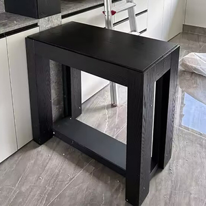 Đồ Nội Thất Bắc Âu Mở rộng Bằng Gỗ Vô Hình Phòng Ăn Bàn Ghế Đặt Hình Chữ Nhật Gấp Tiết Kiệm Không Gian Bàn Ăn - Product Image 4