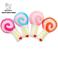 Interactief piepend knuffeldier zacht fruit groente voedsel serie hondenspeelgoed schattig lolly kippenpoot puppy kauwspeelgoed