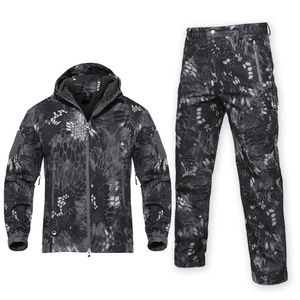 ชุดแจ็คเก็ตยุทธวิธีแบบ unisex สีดำ ระบายอากาศได้ดี ผ้าริปสต็อปเนื้อนุ่ม 310GSM ผ้าทอ ลายพราง โพลีเอสเตอร์ 100% สำหรับกิจกรรมกลางแจ้ง - Product Image 4