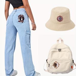 แผ่นผ้าปักลายดวงอาทิตย์และดวงจันทร์สำหรับเสื้อผ้า4ชิ้นงานตัดเย็บตามสั่ง - Product Image 5