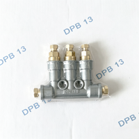 Distributeur d'huile mince à 8 sorties DPB-18 0.16CC 0.1CC, pièce de dosage volumétrique, séparateur d'huile, système de lubrification 0.8-3 Mpa en zinc