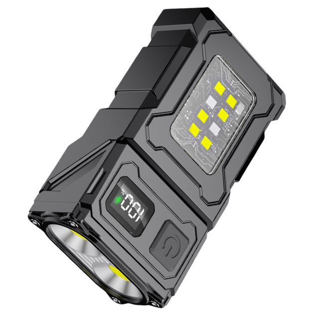 Emergency Powerful Zoom 90-degrees Running 18650 Waterproof Rechargeable Pen Clip Magnet LED Flashlight