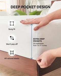 Cao cấp làm mát thoáng khí được trang bị tấm phong cách Pad matress bìa không thấm nước nệm bảo vệ có thể giặt cho nhà, phòng ngủ, khách sạn - Product Image 3
