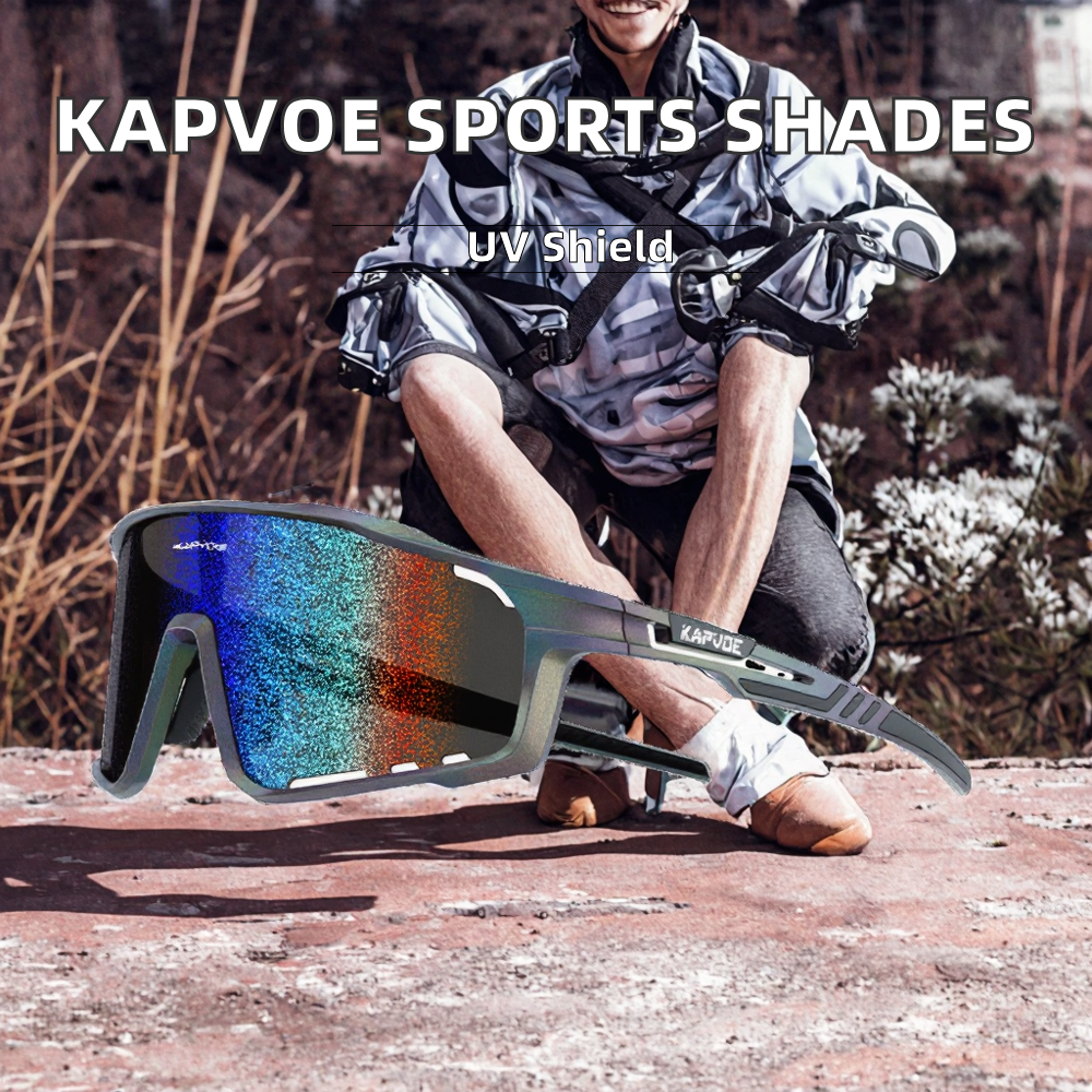 For Big Frame Fashion Impact Resistant Windproof UV400 Protection Lens Adult's Sports Cycling Eyewear Sunglasses Mountain