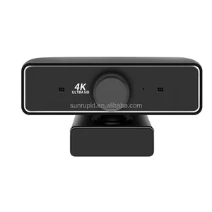4K UHD USB 카메라 8MP 웹캠 30FPS 광각 렌즈 웹 카메라 10X 디지털 줌 라이브 노이즈 캔슬링 마이크