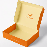 Boîte d'expédition personnalisée avec logo, en carton ondulé E Flute, certifiée FSC, recyclable, écologique, avec laminage premium pour l'expédition e-commerce