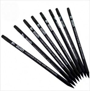 Lápices Personalizados al por Mayor para Hoteles y Estudiantes, Lápices Estándar de Color Negro con Mina HB y Borrador, Hechos de Madera - Product Image 1