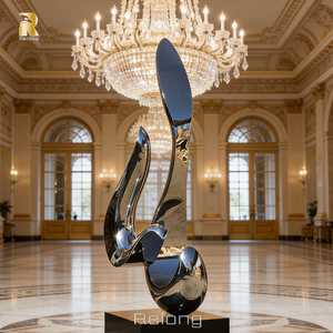 Escultura Abstracta de Acero Inoxidable de Diseño Moderno y Popular de RELONG para Decoración de Salones de Restaurante - Product Image 2