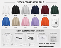 Sweat-shirt streetwear personnalisé, usine OEM ODM, sweat-shirt oversize, vêtements à marque privée, broderie de logo personnalisée, impression, vente en gros
