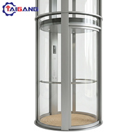 Ascenseur hydraulique moderne économique pour passagers, avec construction en acier inoxydable, pour usage résidentiel, 2 à 5 étages, durable et sûr