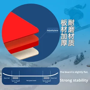 Équipement de ski et de snowboard pour enfants et adultes débutants, snowboard pour les âges de 6 à 12 ans, fixations de traîneau épaissies, résistantes à l'usure - Product Image 3