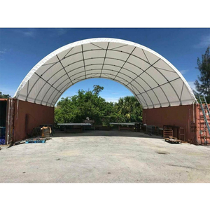 20ft 40ft 60ft 70ft vải <span class=keywords><strong>container</strong></span> Lều nơi trú ẩn cuối tường công nghiệp PVC Heavy Duty vận chuyển <span class=keywords><strong>container</strong></span> Dome nơi trú ẩn tùy chỉnh - Product Image 4