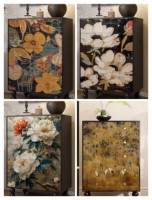 Commode vintage française, buffet d'hôtel, armoire de rangement murale pour chambre à coucher, commode à tiroirs pour la maison