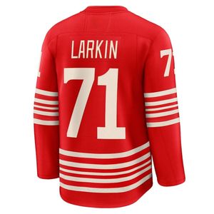 Camiseta de Hockey Unisex con Estampado de los Detroit Red Wings # 71 Larkin # 88 Kane # Camiseta Deportiva de Secado Rápido con Transferencia Térmica 53 Seider 100% - Product Image 3