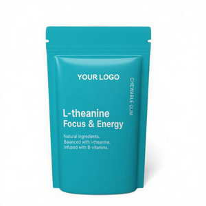 Chicle de L-Teanina con Vitaminas OEM de Solilan, Suplemento para la Salud Cerebral, Energía y Concentración, Sabor Menta - Product Image 4