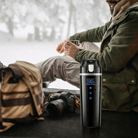 Nouvelle tasse thermique populaire pour voiture, chauffage électrique 12V avec doublure en acier inoxydable pour kits intérieurs et utilisation en voiture