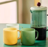 Récipient à pression transparent en verre borosilicate personnalisé tasse en verre de grande capacité