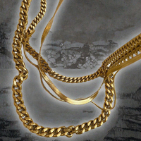 Chaîne cubaine Gaovo en acier inoxydable plaqué or, bijoux inaltérables pour hommes et femmes, idéale pour les fêtes et le quotidien