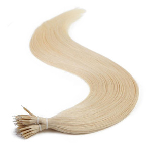 Extensiones de Cabello Virgen Brasileño NanoTip con Alambre de Acero, Sin Enredos, 8 Pulgadas, Cabello Humano Real, 100 Raíces por Paquete - Product Image 4