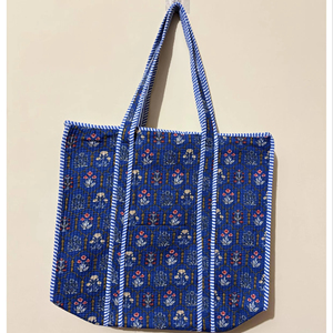 Bolso Tote de Algodón Acolchado con Estampado Floral Estilo Lindo, Set de Bolsos Hechos a Mano Personalizados, Bolso de Mercado, Bolso de Hombro a Precio Mayorista - Product Image 1