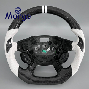 Volant personnalisé en fibre de carbone pour <span class=keywords><strong>Ford</strong></span> Kuga Mk3 Mk2 Focus <span class=keywords><strong>Fiesta</strong></span> Mk7 Everest Mondeo Mk5 <span class=keywords><strong>RS</strong></span> Ranger Mustang - Product Image 1