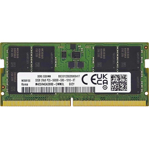 แรมแล็ปท็อป 32GB DDR5 5600MHz PC5-44800 CL46 SODIMM 2Rx8 Dual Rank 1.1V 262-Pin รุ่น M425R4GA3BB0-CWM DDR5 มีสินค้าในสต็อก - Product Image 1