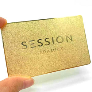 כרטיס מתנה כרטיס מתנה יוקרתי חריטה לייזר זהב מוברש מתכת נירוסטה כרטיס ביקור זהב - Product Image 3