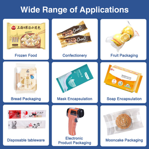 <span class=keywords><strong>Machine</strong></span> d'emballage <span class=keywords><strong>flow</strong></span>-<span class=keywords><strong>pack</strong></span> haute vitesse de type oreiller pour aliments surgelés, raviolis, <span class=keywords><strong>biscuits</strong></span>, bonbons, chocolat, crème glacée - Product Image 6