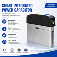 Armoire de distribution avec condensateur intelligent pour réseau électrique basse tension et module de compensation automatique de puissance réactive