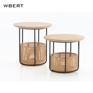 WBERT Modern Nordic Design Wood Side Table for Living Room Light Luxury <b>Small</b> Tea Table Storage for Dining Balcony <b>Corner</b> Use - Product Image 6