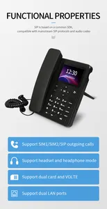 Werksgroßhandel 3G GSM 2G 4G VOLTE 3,5 Zoll Farbbildschirm WLAN Hotspot BT Telefon fester drahtloser Desktop Festnetz Heimtelefon