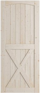 <span class=keywords><strong>Porte</strong></span> de <span class=keywords><strong>grange</strong></span> <span class=keywords><strong>coulissante</strong></span> en bois massif de 36 pouces x 84 pouces pré-percées et étanches prêtes à assembler pour la chambre à coucher - Product Image 4