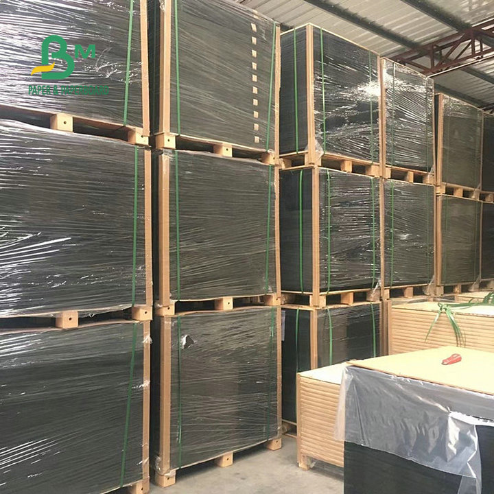 E F Flute Black Corrugated Paper Cardboard 110gsm 120gsm 150gsm Thickness
