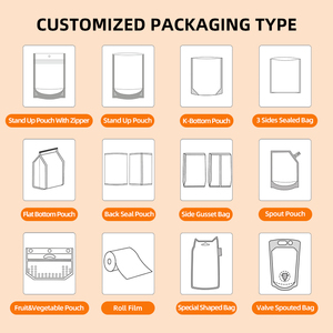Standup Pouch <strong>Bag</strong> Resealable Ziplock with Custom Logo Matt Finished Clear Window <strong>Snack</strong> Dried Fruit Packaging Mylar Doypack <strong>bags</strong> - Product Image 3