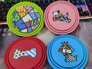 Mangkuk Lipat Anjing Ramah Lingkungan dengan Logo Kustom, Portabel untuk Luar Ruangan, Silikon Anti-Banting, Peralatan Makan Anjing, Mangkuk Makanan Anjing dan Kucing - Product Image 4