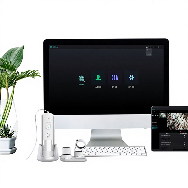 2026 Spa Skin Hair Scalp Detector 15.6-inch Screen Ai Intelligent Scalp Diagnosis Hair Analyzer Machine Hair Analysis Machine