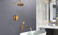 Système de douche à effet pluie pour salle de bain haute pression avec pommeau de douche de 8 pouces