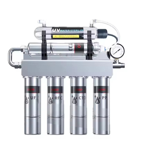 Système de filtration d'<span class=keywords><strong>eau</strong></span> domestique 6 étapes avec UV pour cuisine, sous évier, pour sédiments, en acier inoxydable, pour <span class=keywords><strong>eau</strong></span> <span class=keywords><strong>du</strong></span> <span class=keywords><strong>robinet</strong></span> - Product Image 1