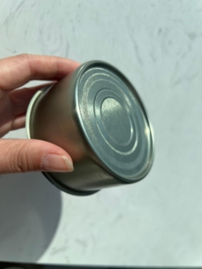 Jinko MC0947 - Cilindro de hojalata mate lacado personalizado de fábrica, apto para uso alimentario, grande, vacío, para palomitas de maíz, con tapa de corona - Product Image 3