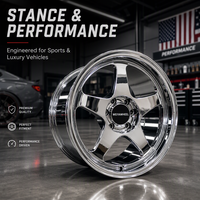 Jantes forgées 18 19 20 pouces Weld RT-S S71 à 5 branches 5x114.3 en alliage pour Mustang, Camaro, Corvette C5, C6, et voitures de course Drag