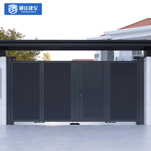 <span class=keywords><strong>Portail</strong></span> moderne en aluminium pour patio, design de clôture, dernier modèle, entrée principale, <span class=keywords><strong>portail</strong></span> <span class=keywords><strong>coulissant</strong></span> à lamelles métalliques, <span class=keywords><strong>portail</strong></span> automatique pour allée - Product Image 6