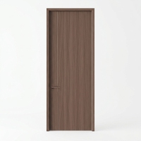 Porte intérieure en bois écologique de luxe pour chambre principale, anti-rayures, imperméable, panneau HDF moderne, insonorisation premium, mélamine