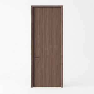 Porte intérieure <span class=keywords><strong>en</strong></span> <span class=keywords><strong>bois</strong></span> écologique de luxe pour chambre principale, anti-rayures, imperméable, panneau HDF moderne, insonorisation premium, mélamine - Product Image 2