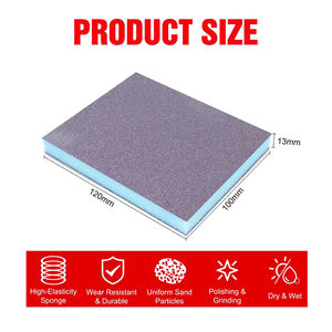 Chinesische Fabrik Flexible Schaumstoffpads Feine Kratzfreie Aluminiumoxid Rosa/Schwarze Schleifschwamm-Scheiben OEM Mittelstark für Elektronik - Product Image 2