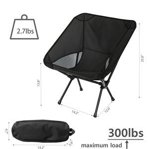Chaise de camping portable, légère et pliable, pour la randonnée, le camping, la pêche, le pique-nique, la plage, avec sac de transport - Product Image 2